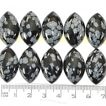 Obsidián vločkový šperková mugle 25x15mm