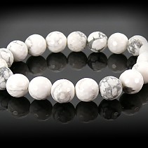 Magnesite bracelet beads facets 10 mm