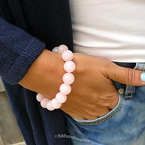 Rose quartz beads bracelet 12 mm