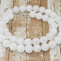 Necklace of crystal pearl effect 12 mm 50 cm