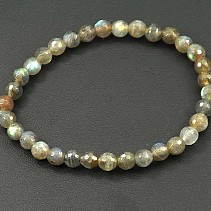 Labradorite beads bracelet cut 6 mm