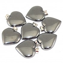 Hematite jewelry heart pendant fixture