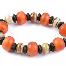 Agate beads bracelet 18 mm