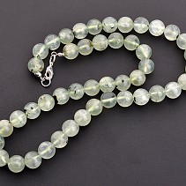 Prehnite necklace beads 10mm 48cm
