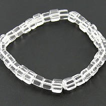 Crystal bracelet cubes 6 mm