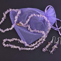Gift Set ametrínové jewelry earrings + bracelet + necklace 45 cm