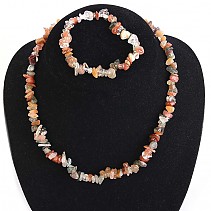 Gift set jewelry diverse mix bracelet necklace 45 cm +