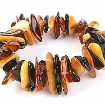 Amber bracelet flat stones jumbo 29.7 g