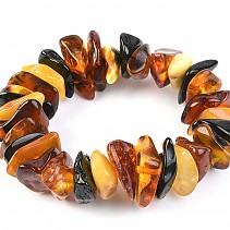 Amber bracelet flat stones jumbo 31.5 g