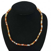 Carnelian necklace pebbles 50 cm