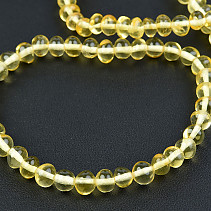 Amber yellow smooth pebbles bracelet JANT2469