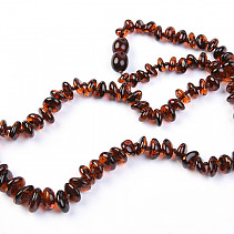 Dark amber necklace 45 cm