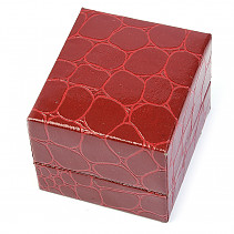 Dárková koženková krabička červená 5.2 x 4.6cm