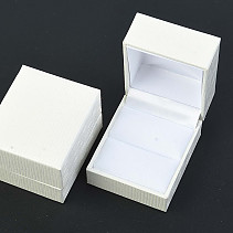 Dárková koženková krabička bílá 5.3 x 4.6cm