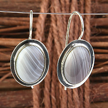 Agate earrings in silver Ag 925/1000 3.4g