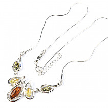 Silver Amber Ag 925/1000 43 - 47cm 9.0g