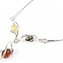 Silver Amber Ag 925/1000 42 - 46cm 6,2g