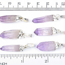 Amethyst crystal pendant jewelery pack 6pcs 13.8g
