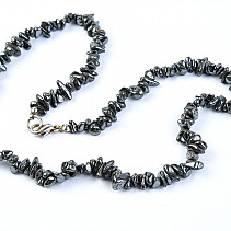 Hematit náhrdelník sekaný (45cm)