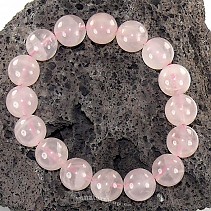 Rose quartz bracelet beads 12 mm