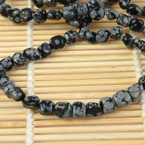 Bracelet obsidian flake troml 7mm