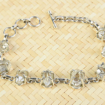 Crystal herkimer bracelet Ag 925/1000 20.4g
