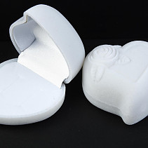 Gift Box Velvet Heart White 5.8 x 5.5cm