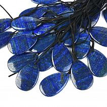 Lapis lazuli přívěsek velká slza na kůži