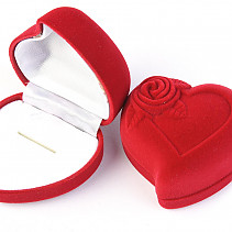 Dárková krabička srdce červené 5.8 x 5.5cm