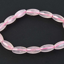 Rose quartz bracelet oval fine