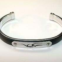 Bracelet steel + rubber solid opening and