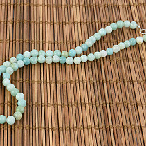 Kalcit green necklace balls 6mm 45cm