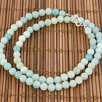 Kalcit green necklace balls 6mm 50cm