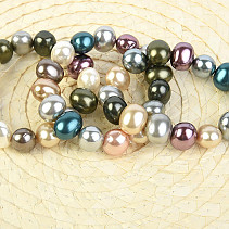Bracelet of rainbow pearls universal