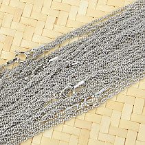 Silver Chain Lambada 42cm Ag 925/1000 (approx. 1.6g) rhodium-plated