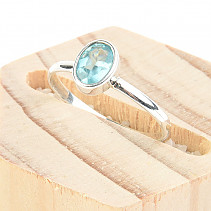 Apatit the oval ring Ag 925/1000