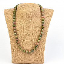 Epidot Necklace Beads 10mm 50cm