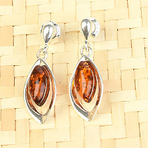 Amber Hanging Earrings Ag 925/1000