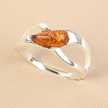 Amber Ring Ag 925/1000