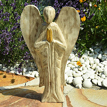 Anděl zlacený bílý 40cm