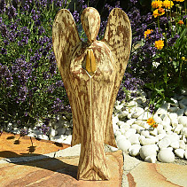 Anděl zlacený žíhaný 40cm