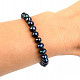 Pearls dark bracelet 7mm