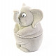 Velvet gift box gray elephant