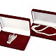 Velvet gift box burgundy 18 x 12cm