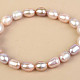 Pink oval pearl bracelet