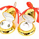 Gift plastic box bell red bows