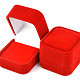 Dárková sametová krabička červená 5 x 4.6cm