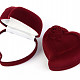 Gift box heart burgundy (6 x 5,5cm)