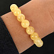 Calcite yellow bracelet ball 10mm