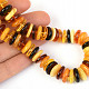 Amber necklace buttons mix 61cm